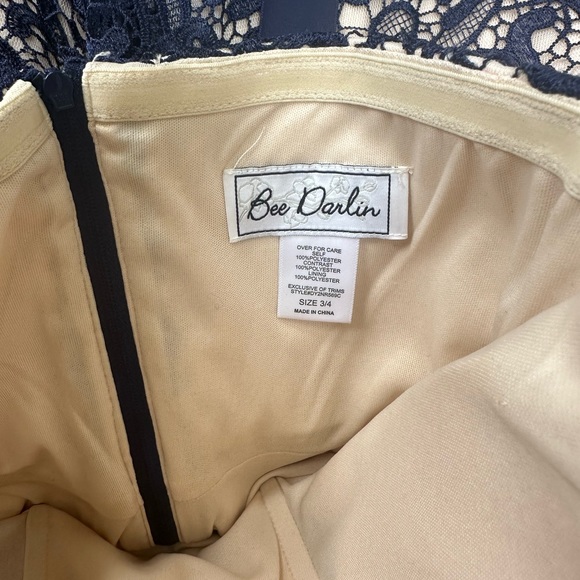 One beautiful be darlin dress, size 3, in navy - Picture 8 of 8
